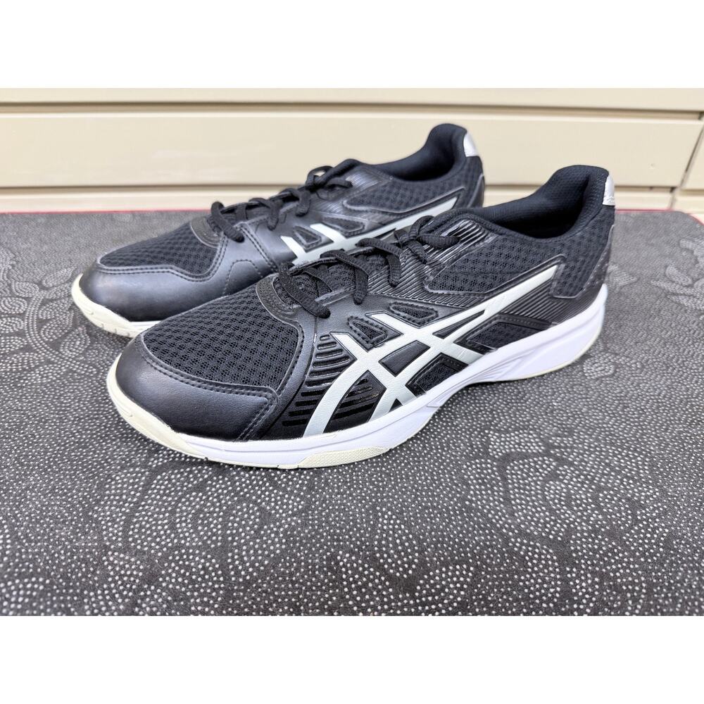 Asics Upcourt 3 Black / Silver SAMPLE Volleyball Shoes Men’s Size 9 New!